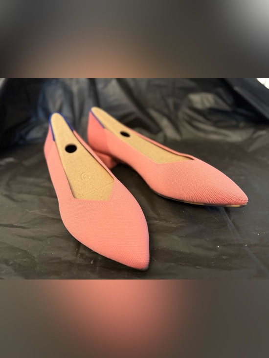 Rothy's Shoes - Rothy's Coral Pink Pointed-Toe Low Heel Pumps